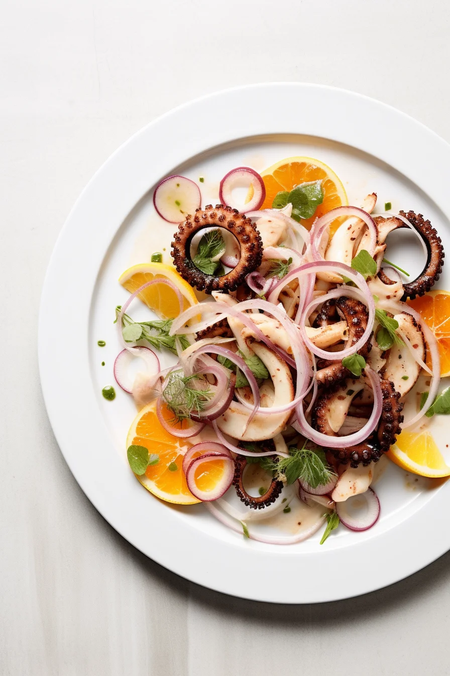 Greek Octopus Salad with Fennel and Orange Supremes_002