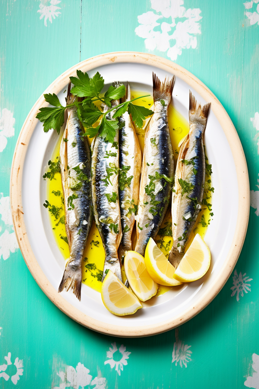 Istanbul-Style Baked Sardines Ready to Serve