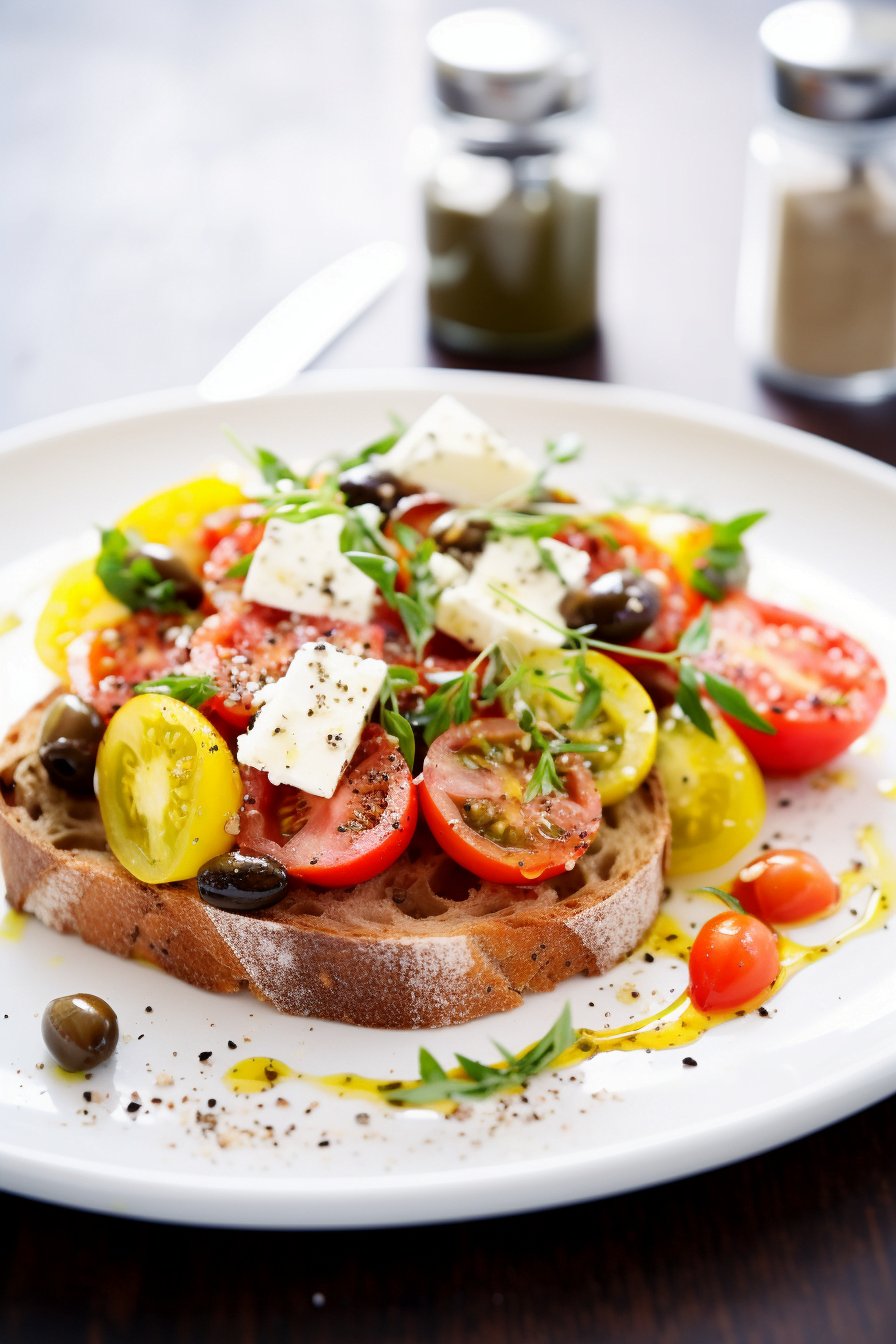 Mallorcan Tomato and Bread Salad (Pa amb Oli) Ready to Serve