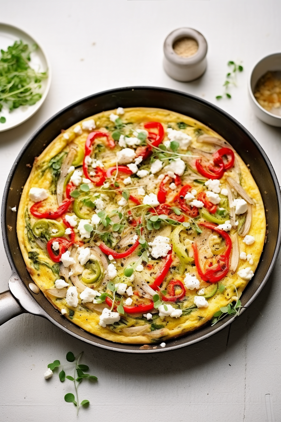Mediterranean Frittata Ready to Serve