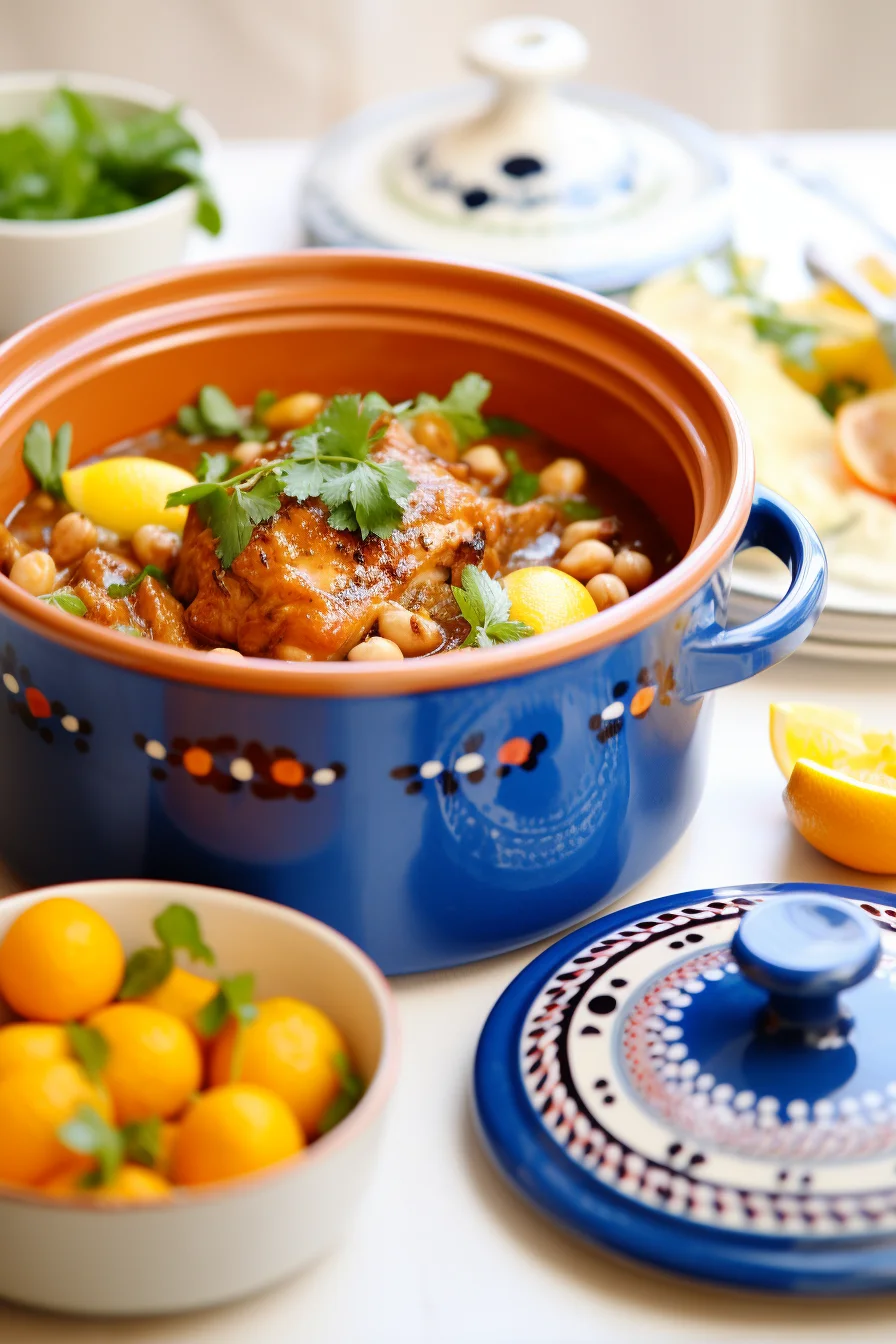 Moroccan Chicken Tagine Ready to Serve