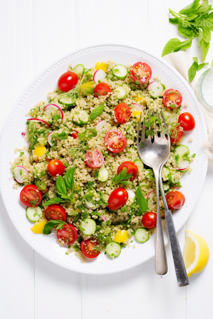 Quinoa Tabbouleh Ready to Serve