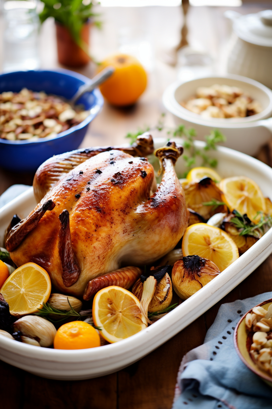 Ankara-Style Roasted Chicken with Apricots and Almonds