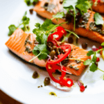 Basque Seared Salmon with Piquillo Peppers_001