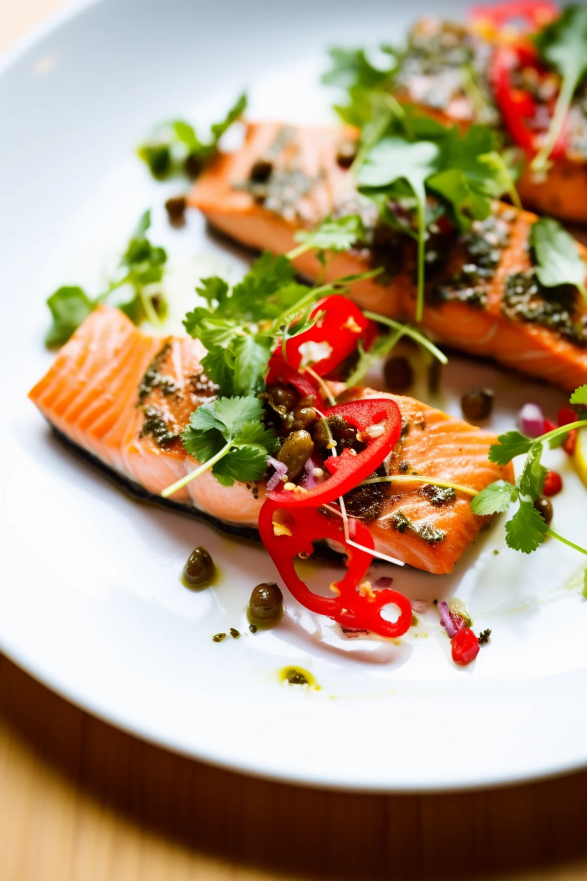 Basque Seared Salmon with Piquillo Peppers_001