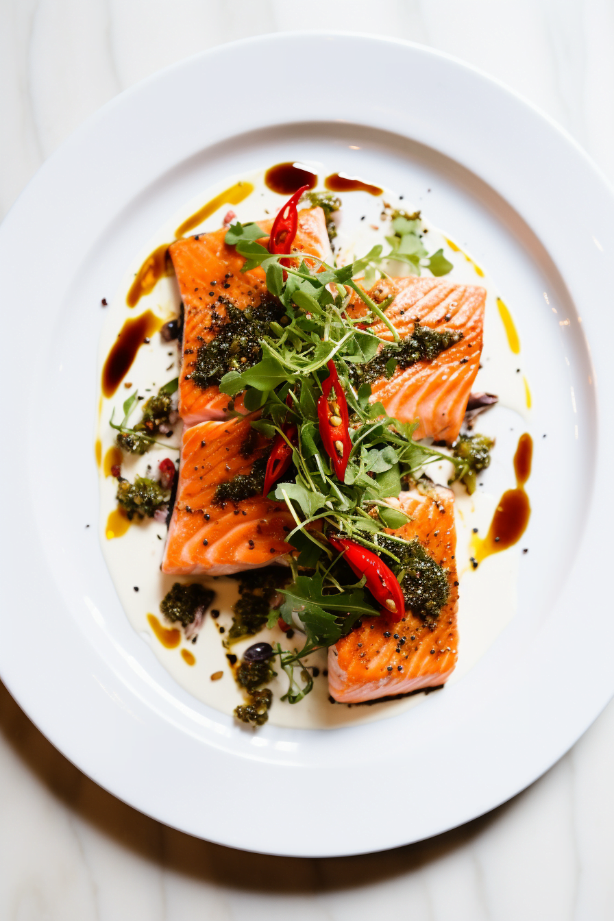 Basque Seared Salmon with Piquillo Peppers