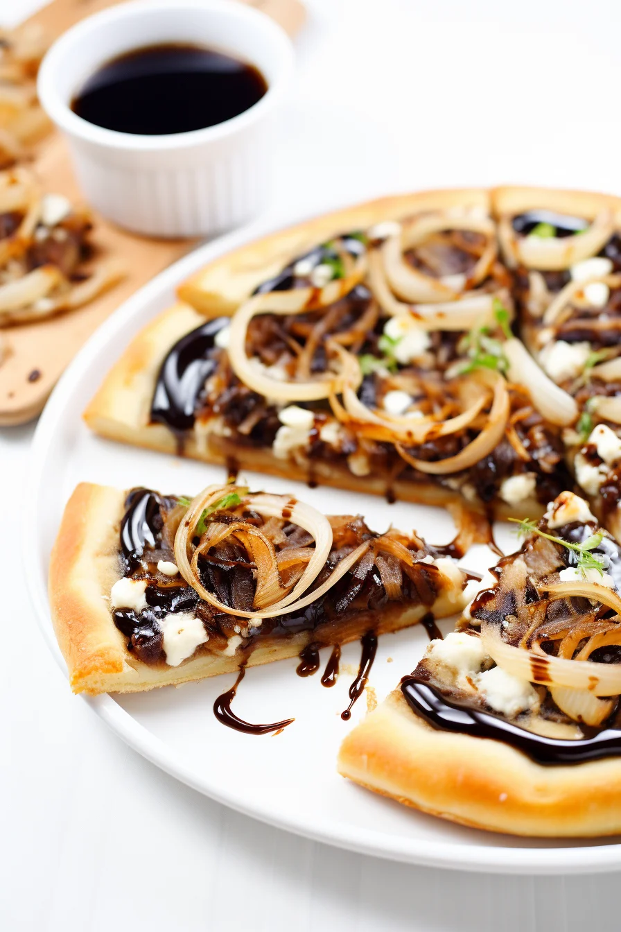 Preparing Caramelized Onion and Gorgonzola Pizza