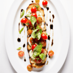Cherry Tomato and Basil Bruschetta with Balsamic Drizzle_001