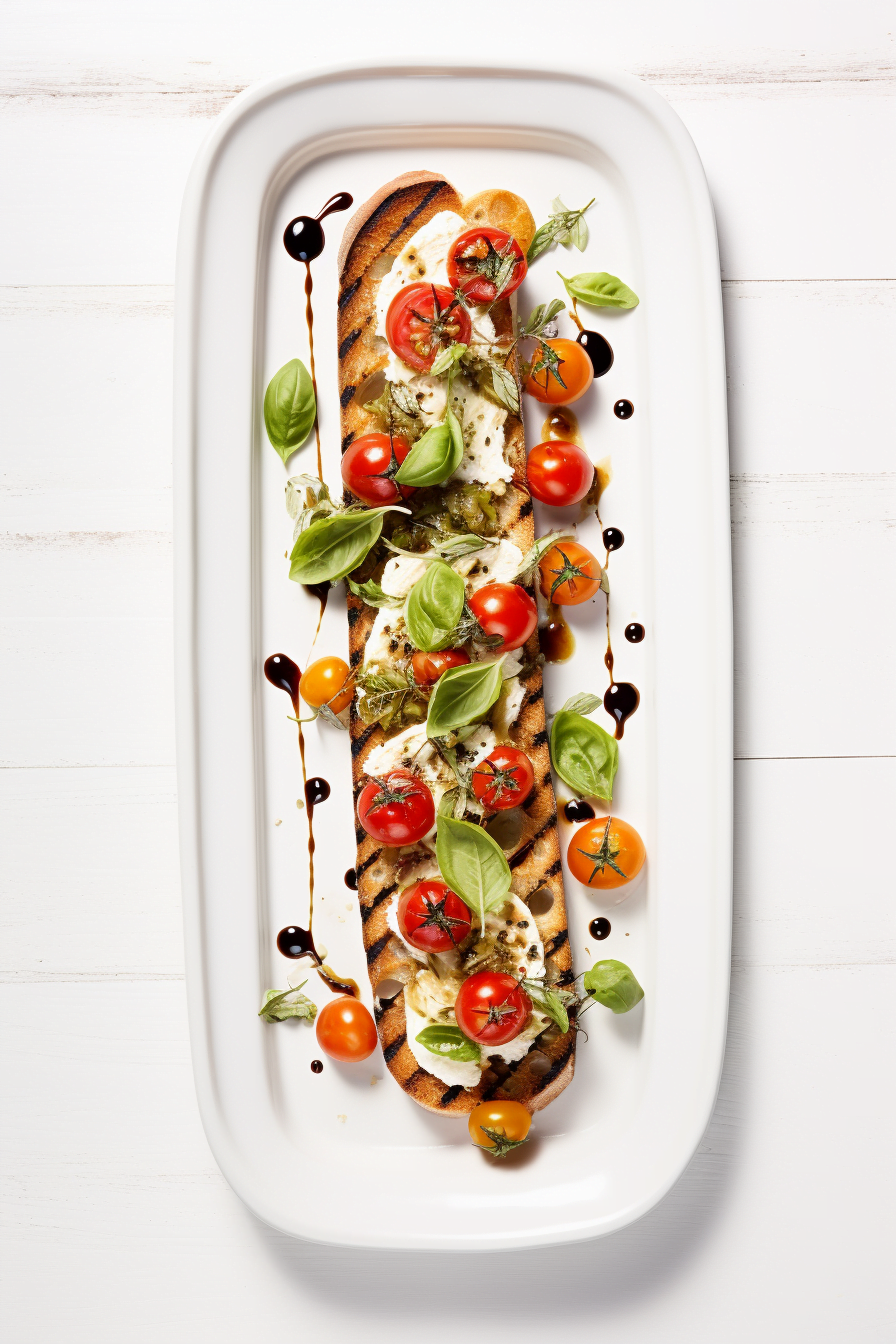 Preparing Cherry Tomato and Basil Bruschetta
