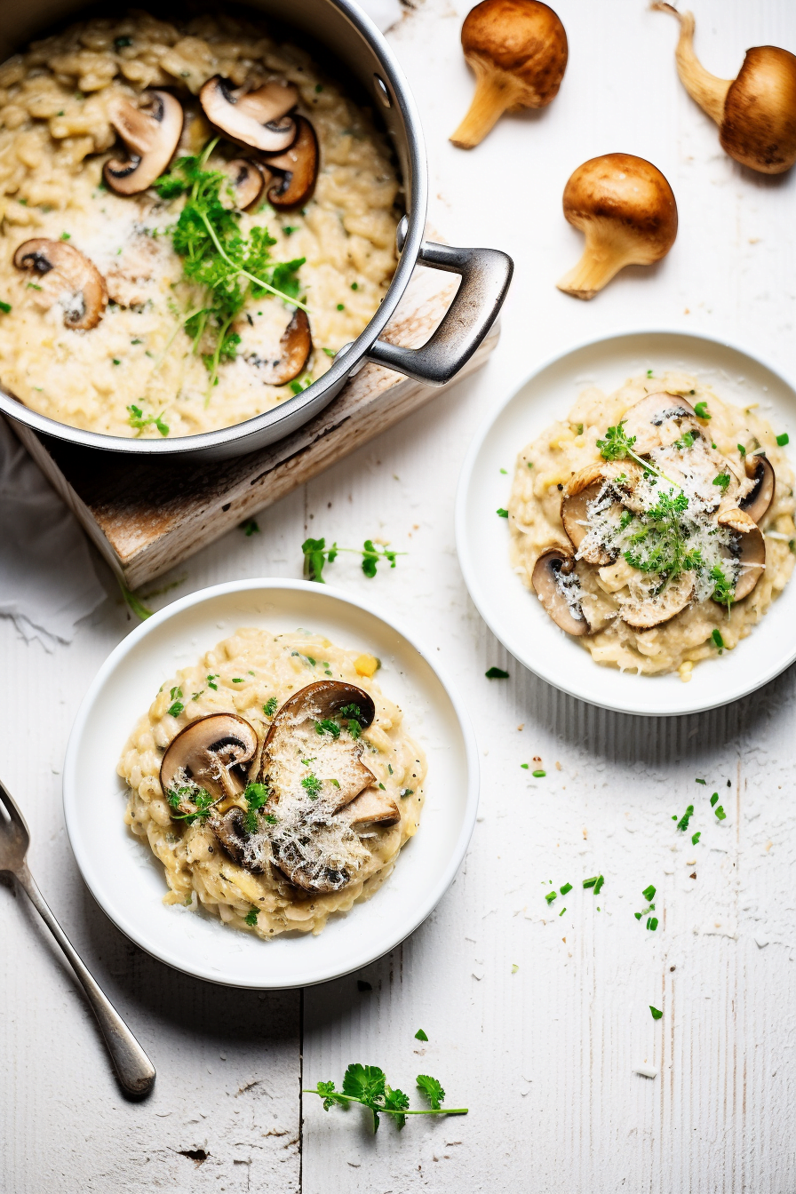 Chicken and Mushroom Risotto with Parmesan