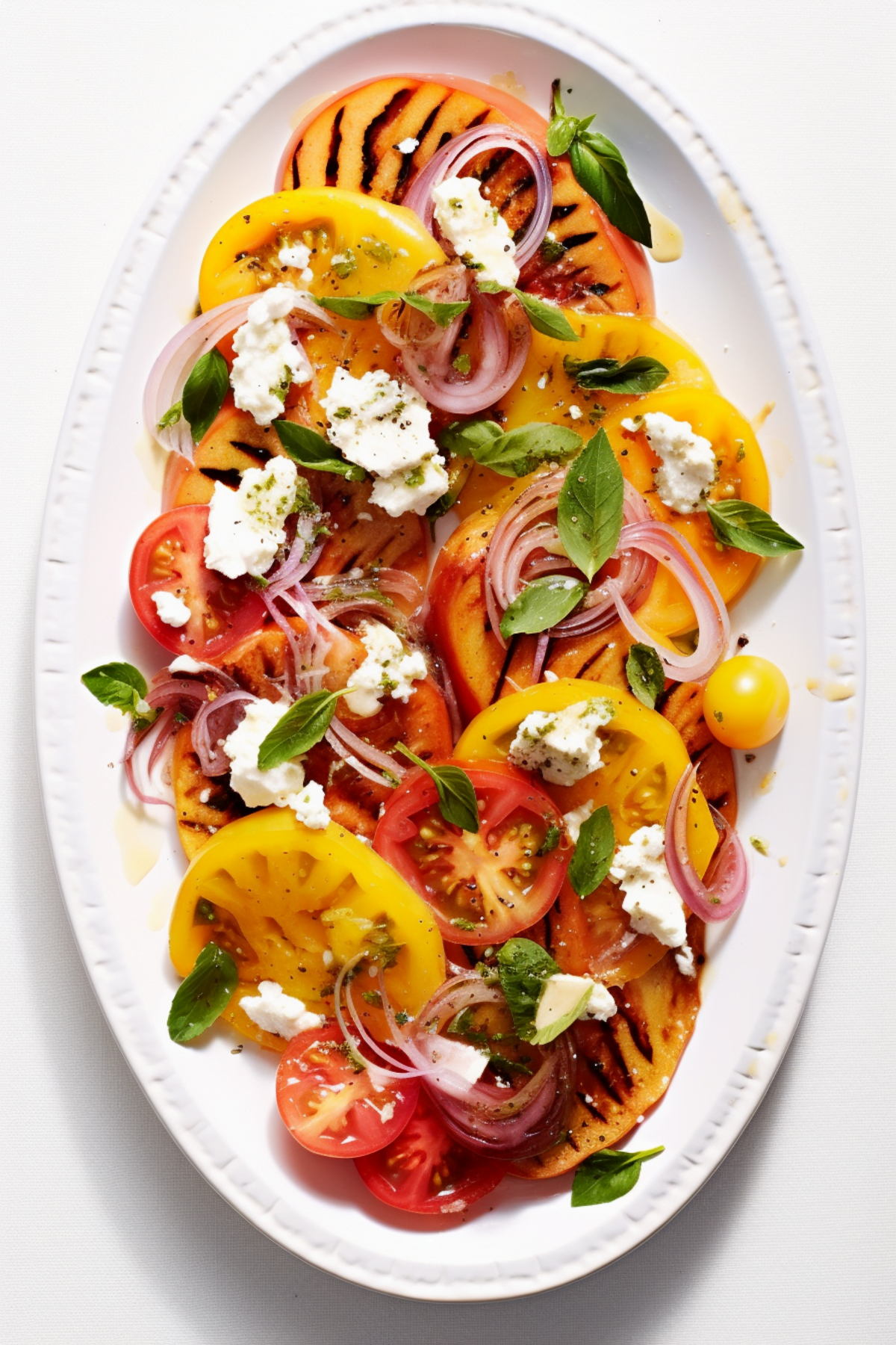 Corsican Tomato and Nectarine Salad with Basil_001