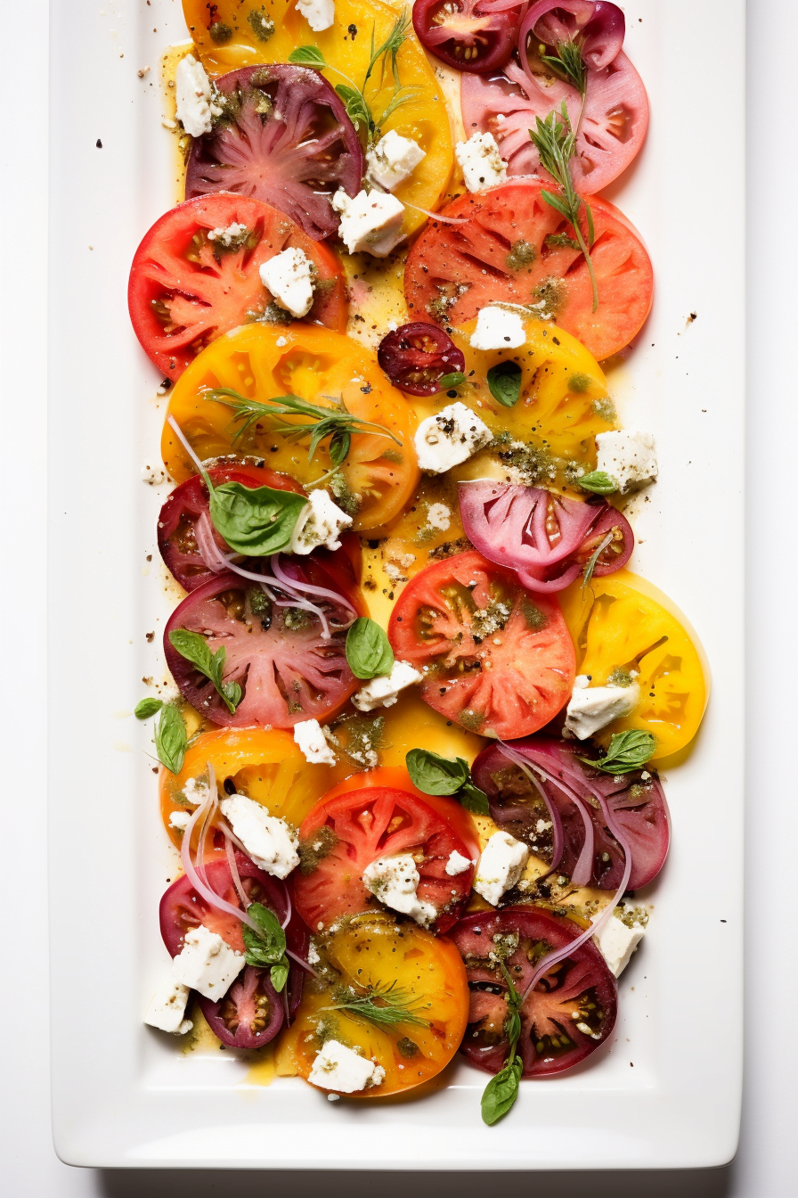 Ingredients for Corsican Tomato and Nectarine Salad