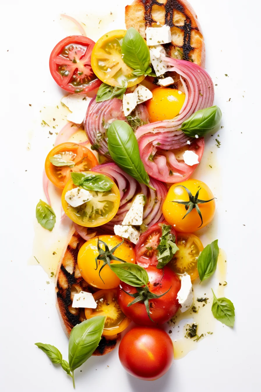 Corsican Tomato and Nectarine Salad with Basil
