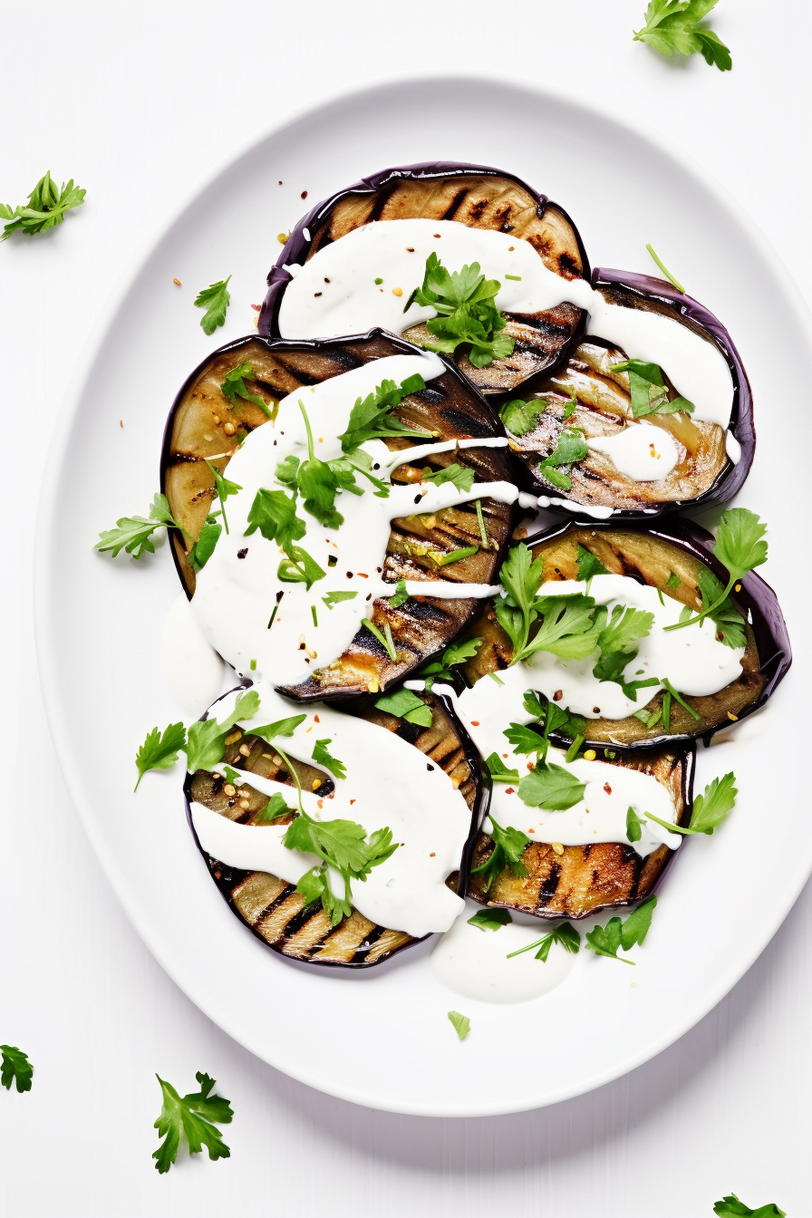 Preparing Egyptian Roasted Eggplant with Garlic and Herbs