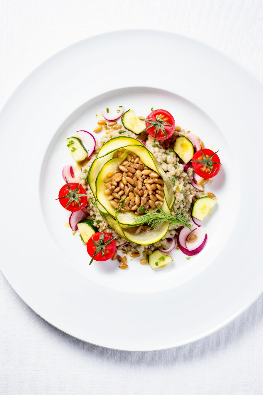 Ingredients for Formentera Vegetable and Farro Salad