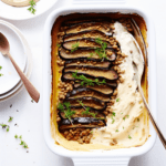 Greek Moussaka with Eggplant and Lentils_001