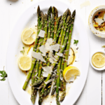 Grilled Asparagus with Shaved Parmesan and Lemon Vinaigrette_001