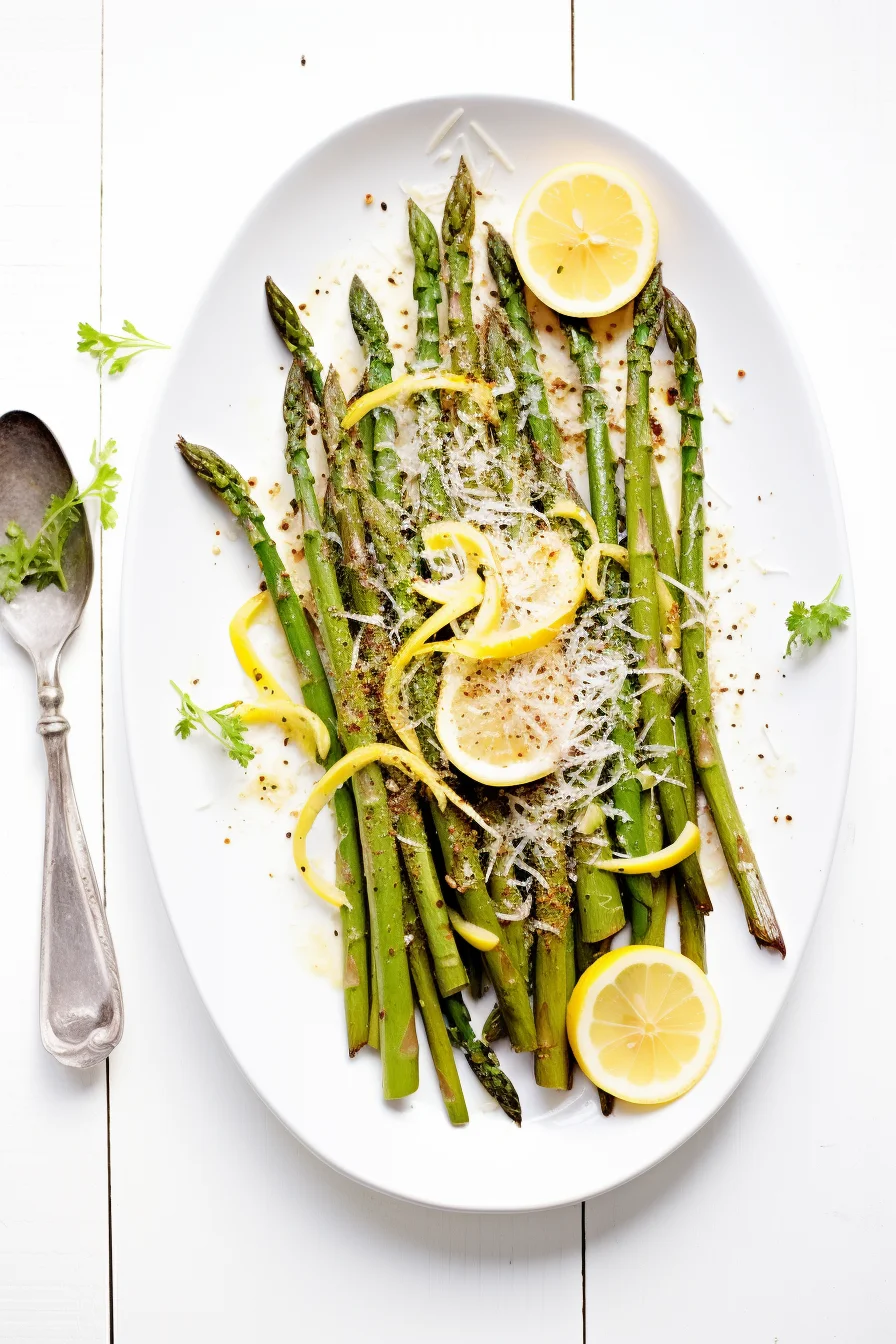 Grilled Asparagus with Shaved Parmesan and Lemon Vinaigrette