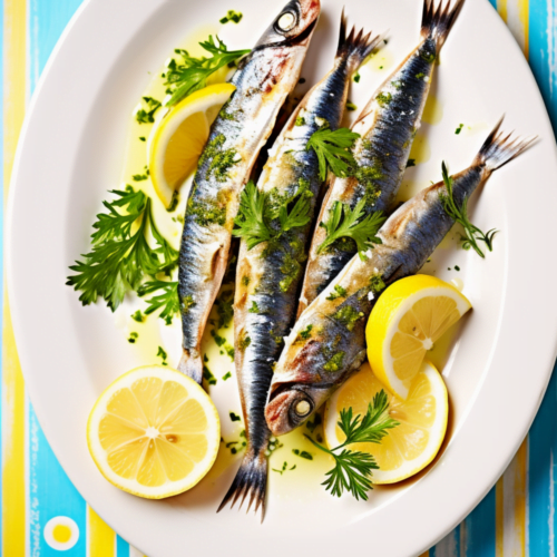 Istanbul-Style Baked Sardines with Herbs and Lemon_001