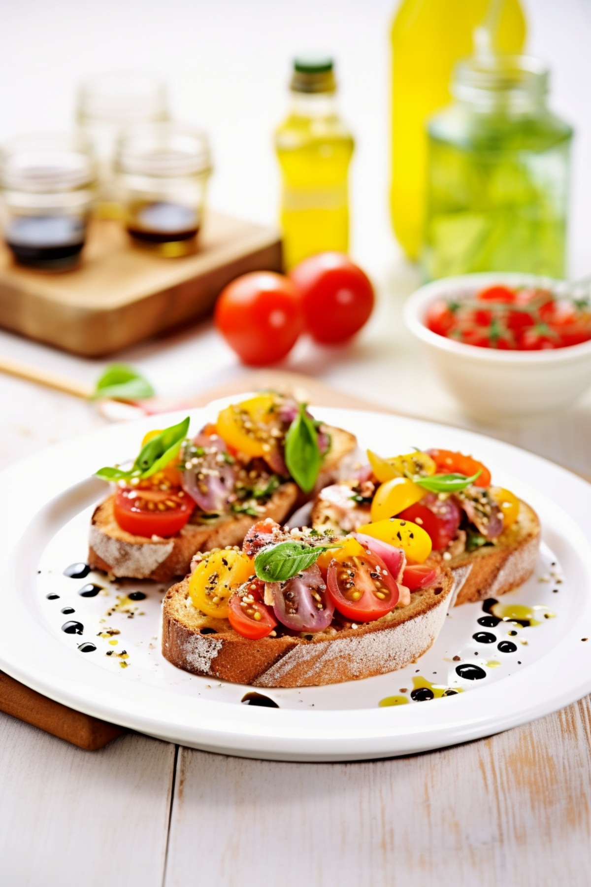 Italian Bruschetta with Heirloom Tomatoes and Aged Balsamic_001