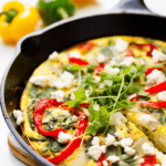 Mediterranean Frittata with Artichokes, Peppers, and Feta_001