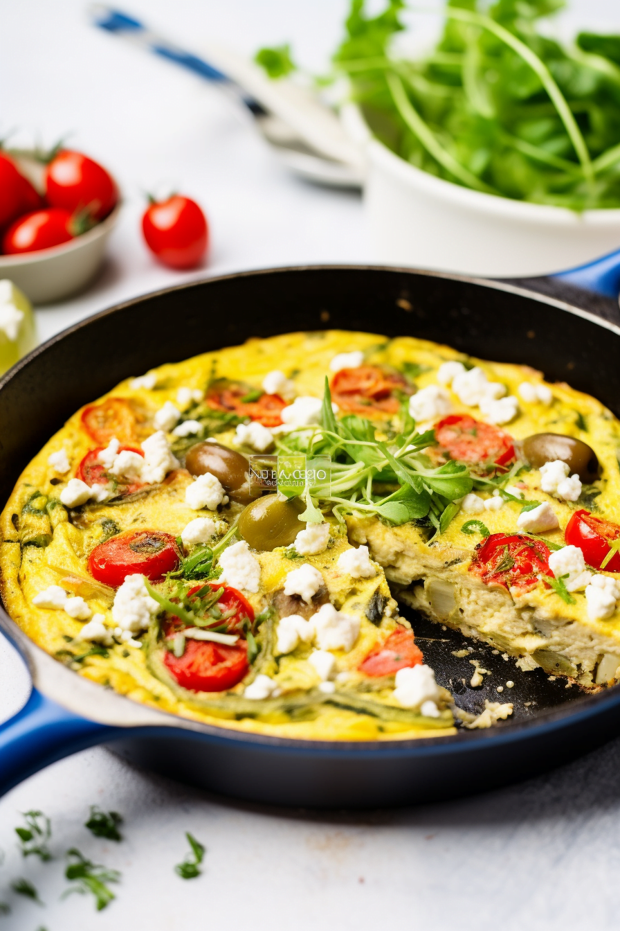Ingredients for Mediterranean Frittata
