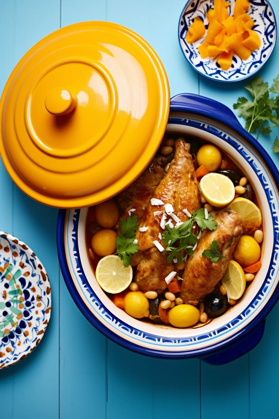 Preparing Moroccan Chicken Tagine
