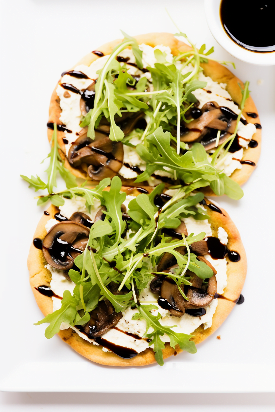 Ingredients for Mushroom and Goat Cheese Flatbread