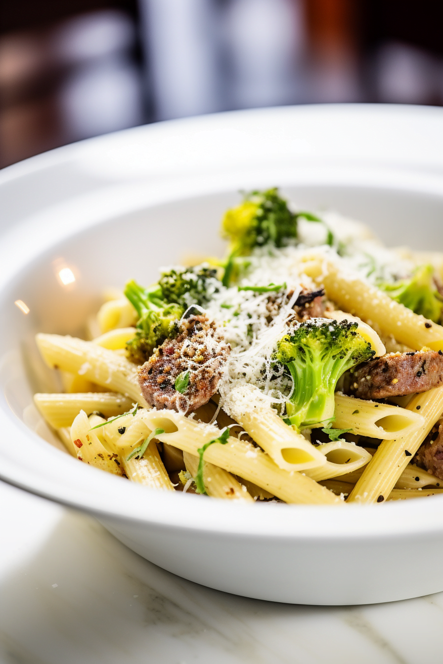 Ingredients for Roman Broccoli and Sausage Penne