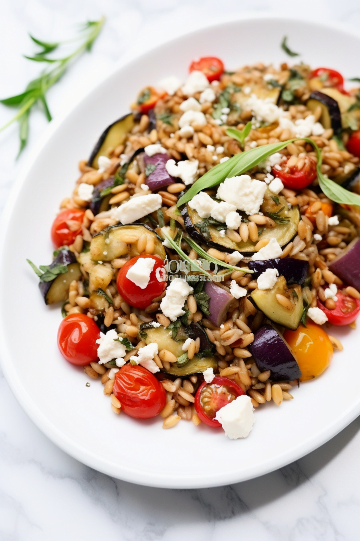 Sardinian Roasted Vegetable and Farro Salad_001