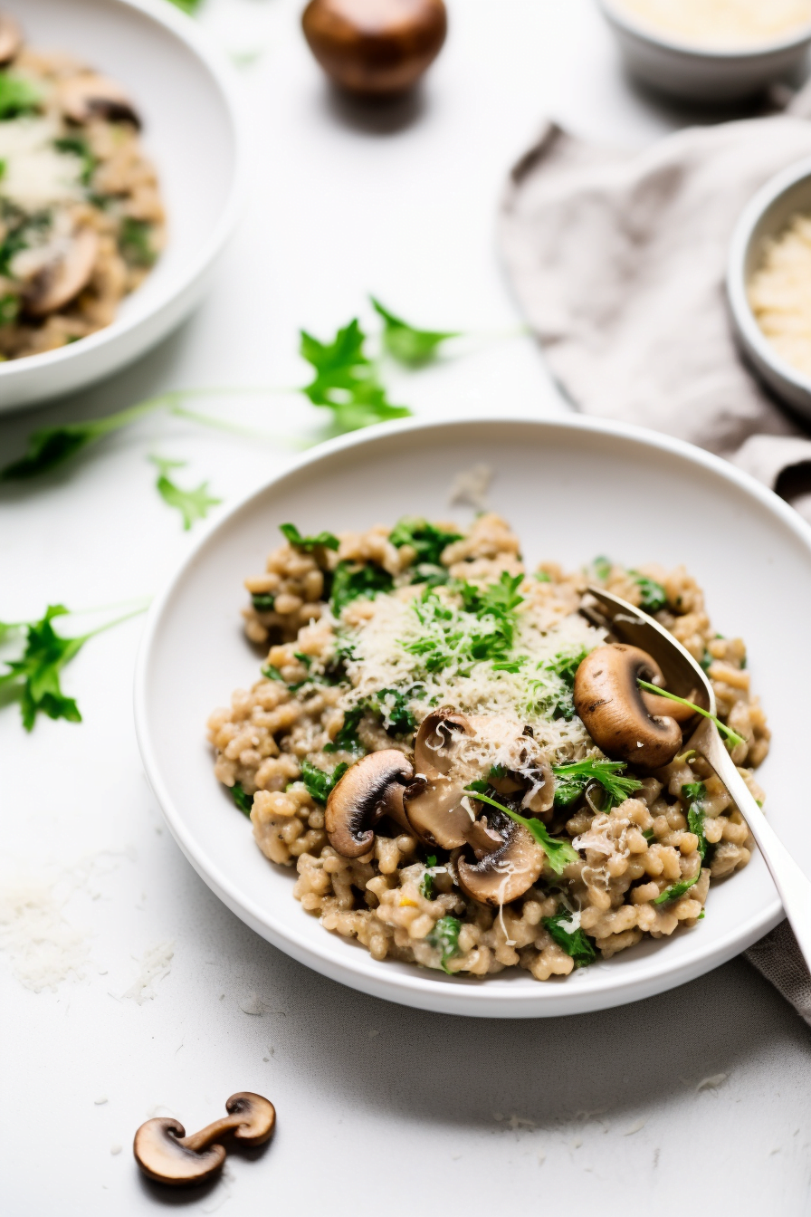 Slovenian Buckwheat and Mushroom Risotto (Ajdova Rižota)