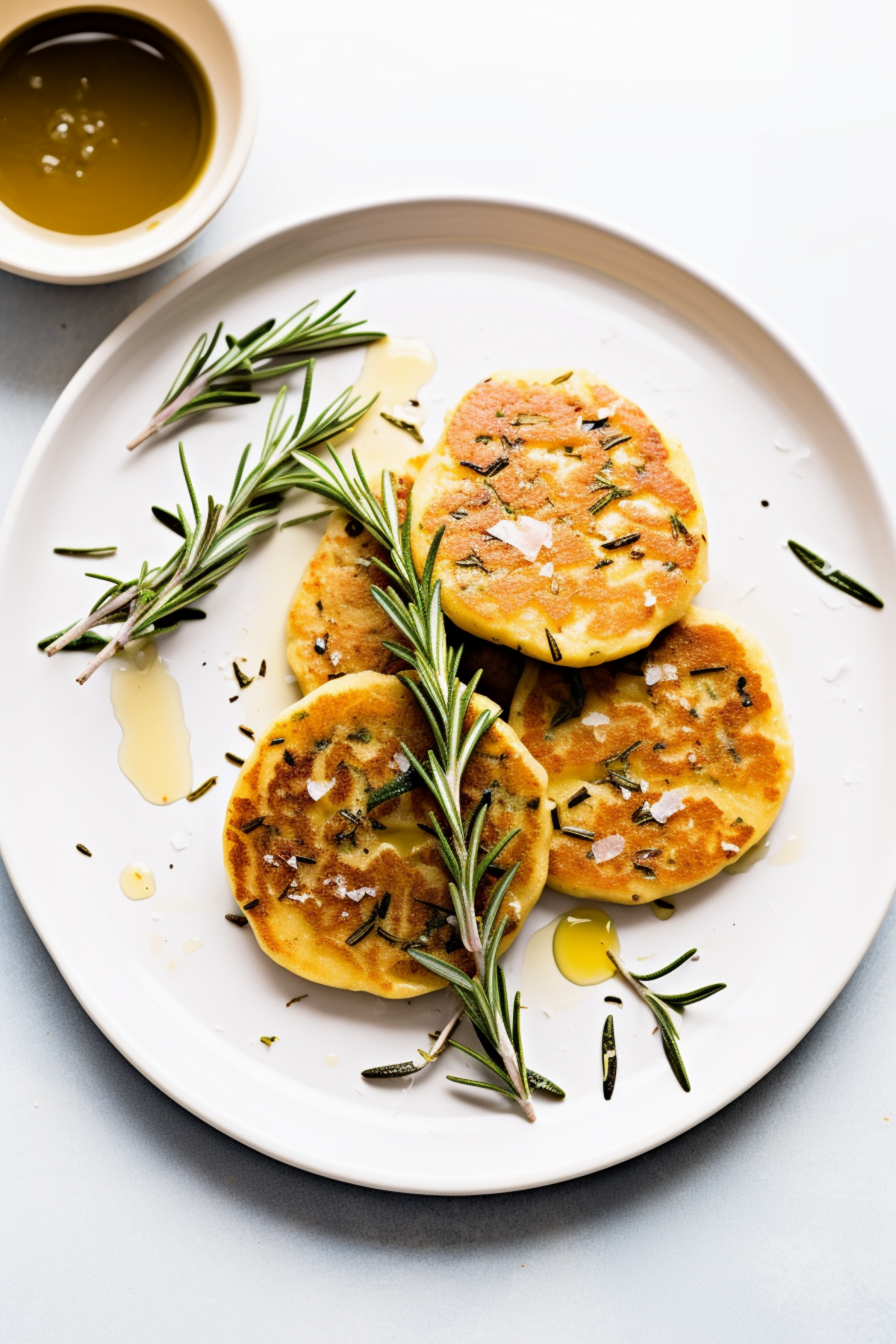 Nicoise Socca (Chickpea Flour Pancakes) with Rosemary and Olive Oil