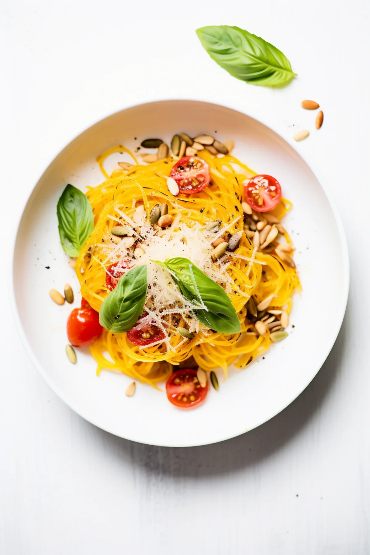 Spaghetti Squash with Tomato Basil Sauce and Pine Nuts_001