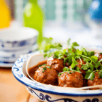 Spanish Albondigas in Saffron Tomato Sauce_001