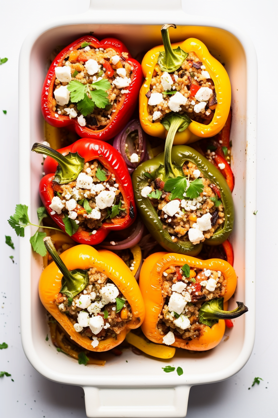 Baked Albanian Stuffed Peppers