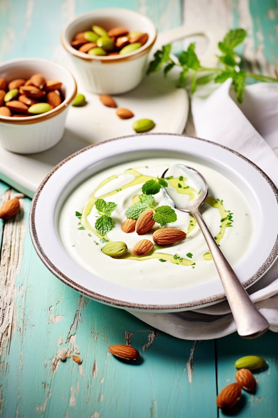 Andalusian Chilled Almond Soup (Ajo Blanco) Ready to Serve