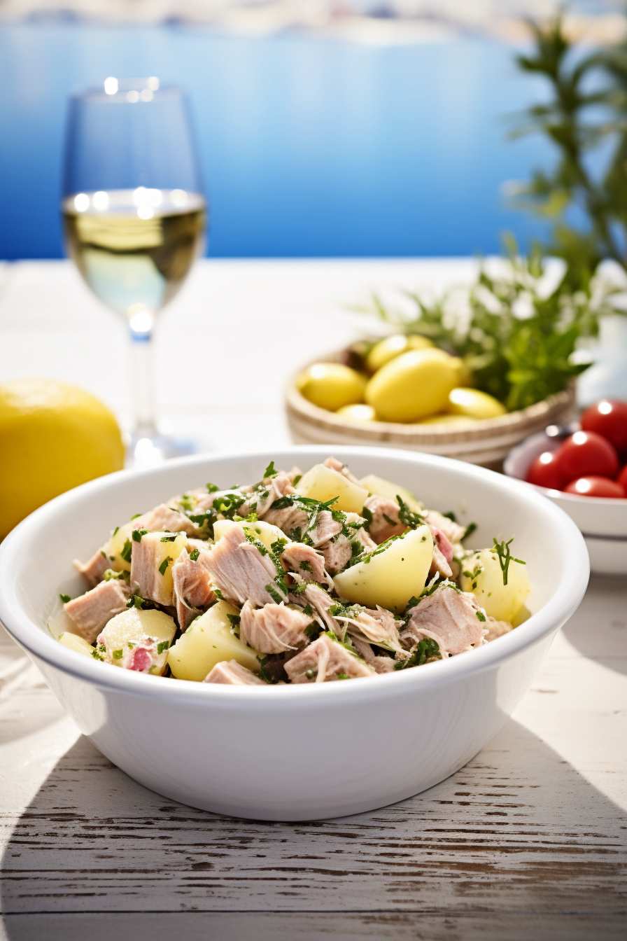 Assembled Andalusian Tuna and Potato Salad