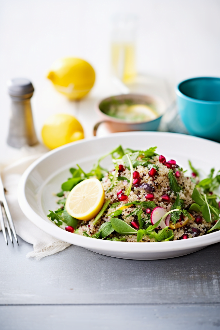 Ankara Quinoa Salad Served