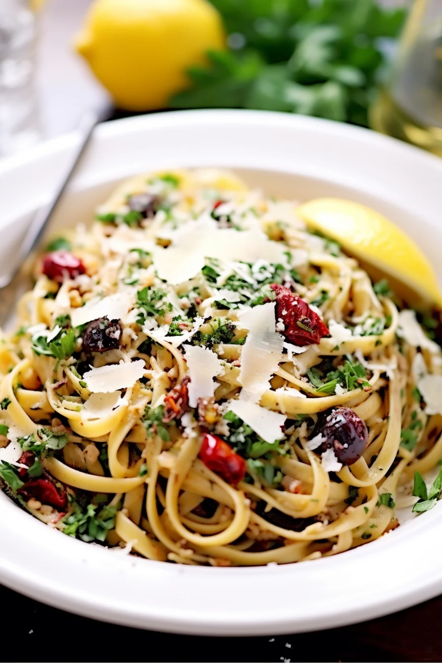 Artichoke and Olive Pasta Preparation