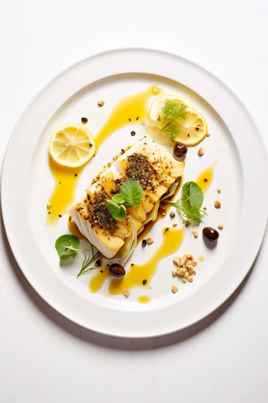 Baked Cod Ready to Serve