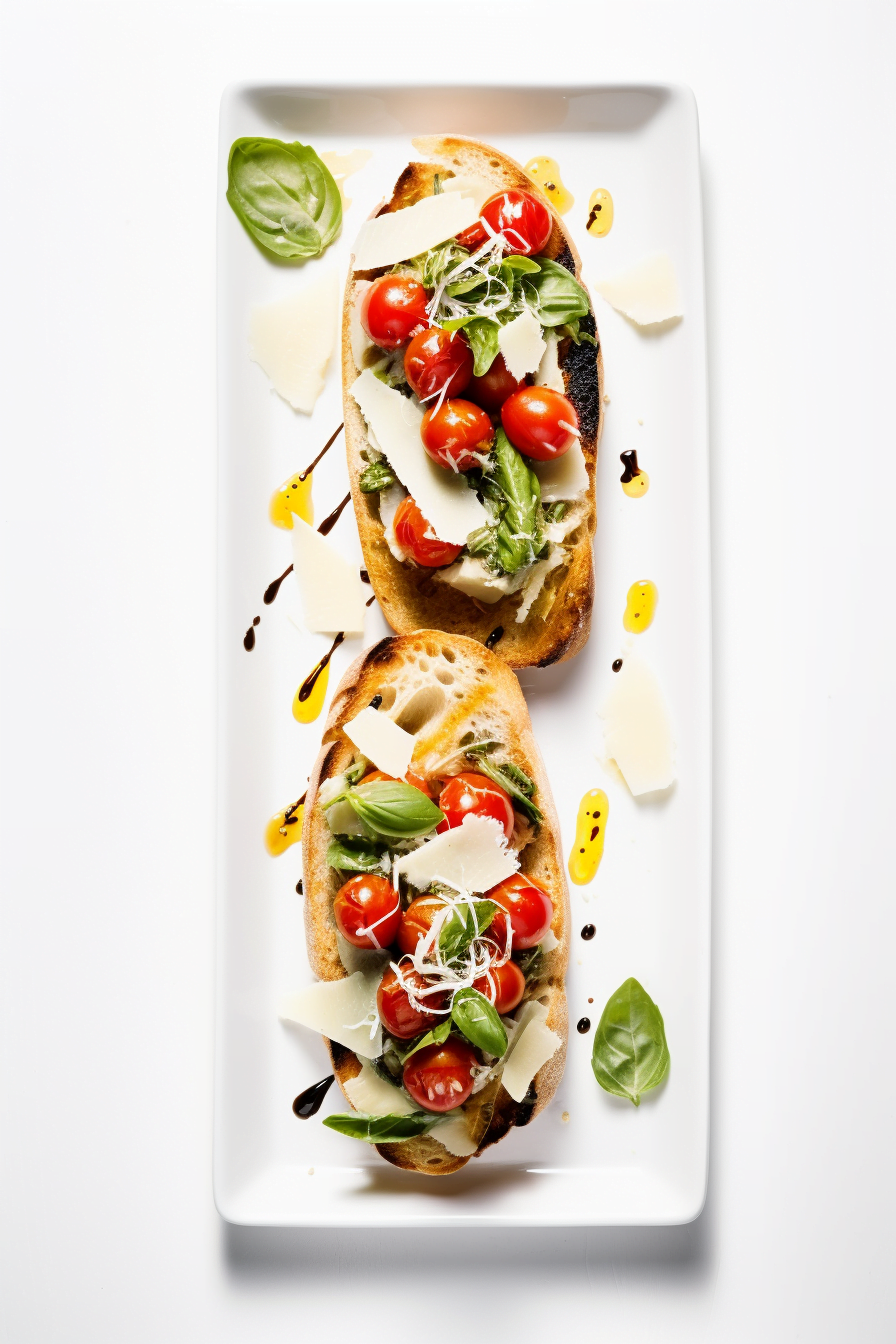 Bolognese Roasted Garlic and Tomato Bruschetta Preparation