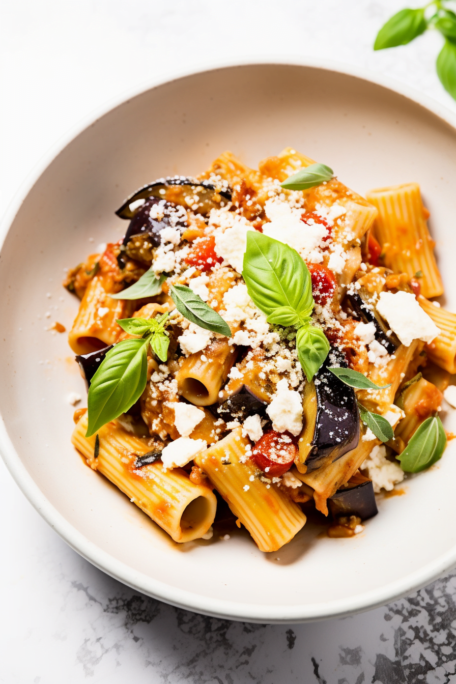 Calabrian Spicy Eggplant and Tomato Pasta