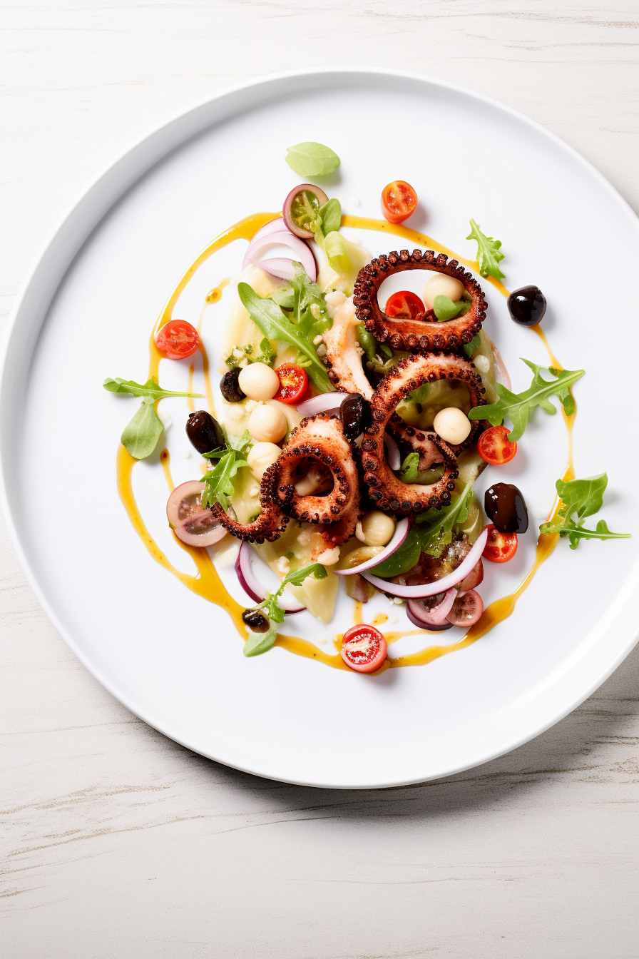 Charred Octopus with Chorizo Vinaigrette