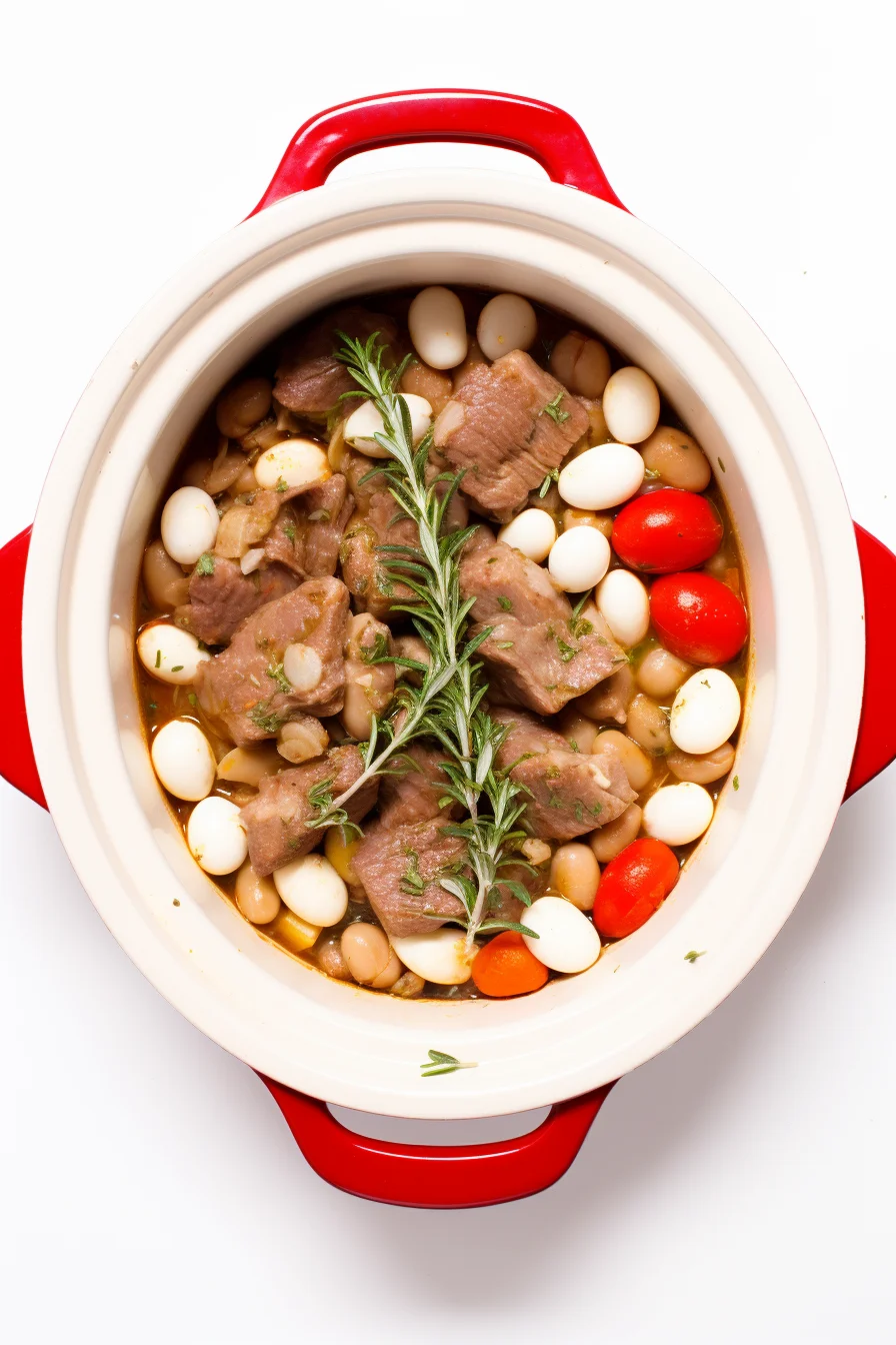 Corsican Lamb Stew Cooking