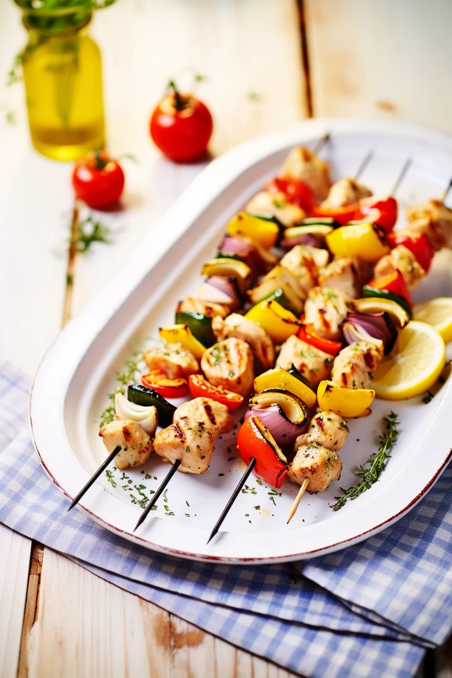 Grilled Greek Chicken Souvlaki