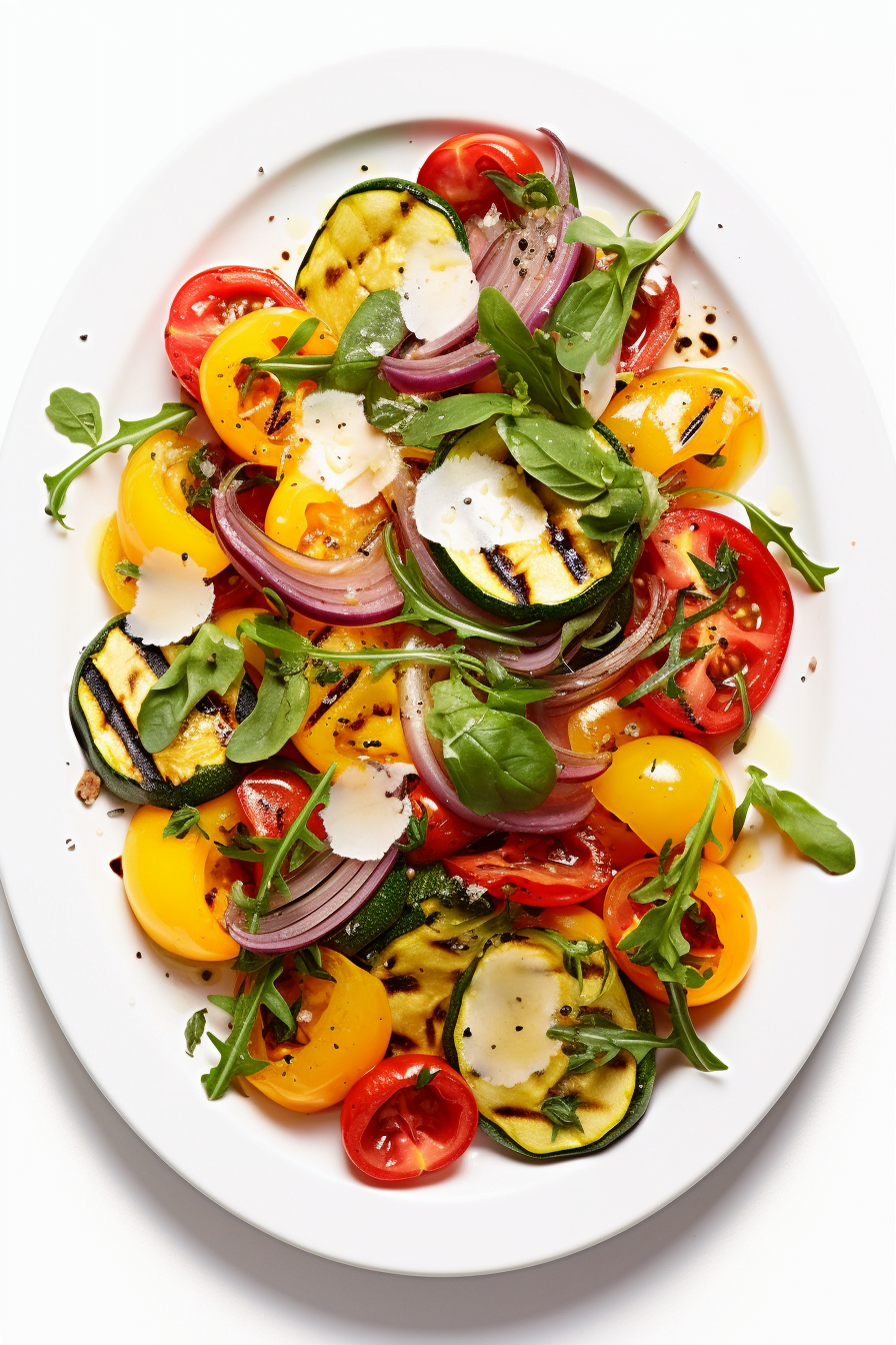 Grilled Vegetables Ready to Serve