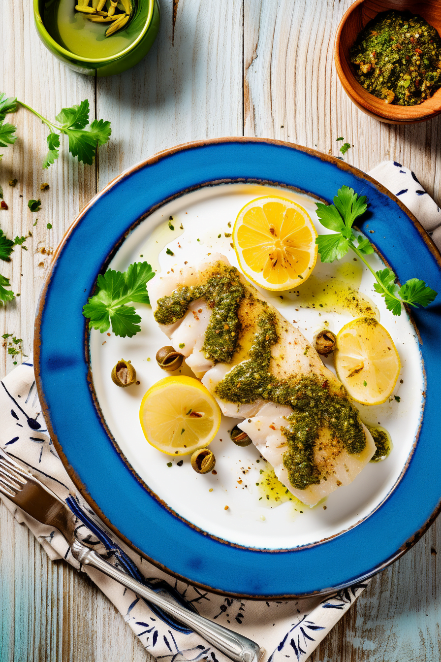 Green Tahini Sauce Preparation