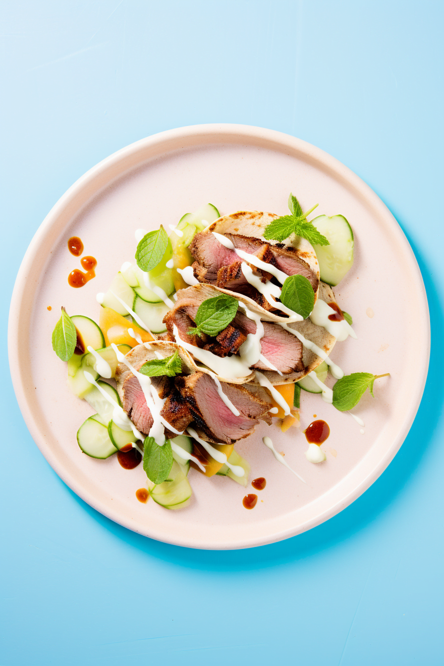 Lamb Gyro Tacos Ready to Serve