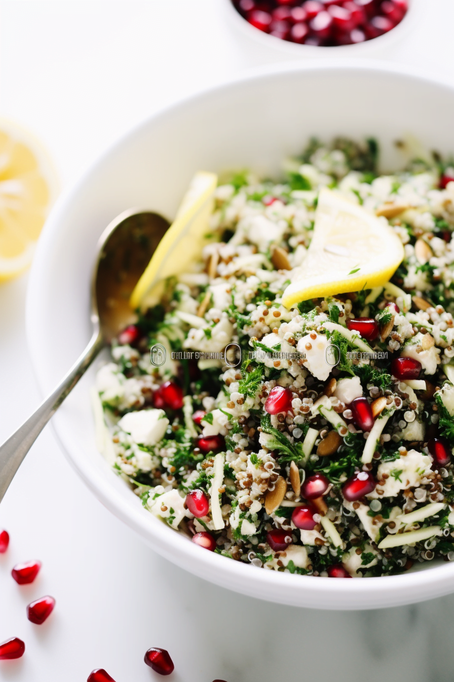 Lebanese Tabouleh with Quinoa and Pomegranate