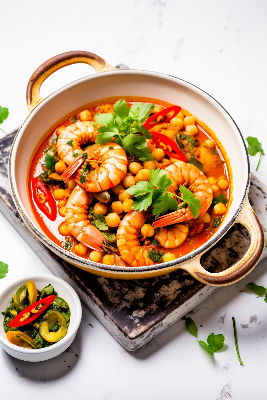 Cooking Menorcan Langoustine and Chickpea Stew